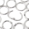 thumbnail image 1 of Hinged Ring  Split Ring  Split Key Ring  Hinged Binder  Loose Leaf Clip  20PCS Metal Hinged Ring Book Binder Split Key Rings Album Scrapbook Loose Leaf Clip 30mm, 1 of 6