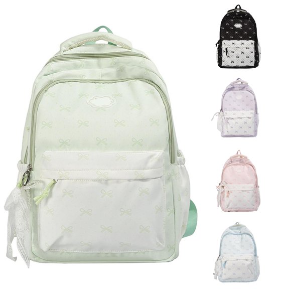 UJNDER Students Large Capacity Lightweight Backpack with Multiple Compartments for Daily Commutes Travel and School Use,Green,Large