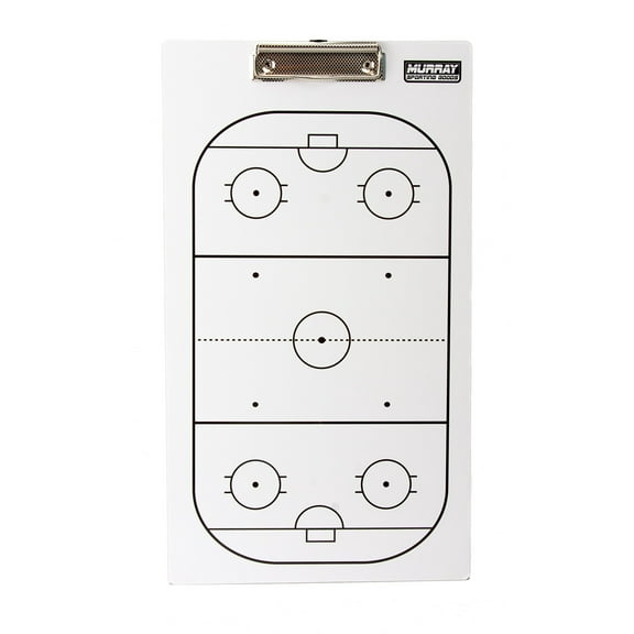 Murray Sporting Goods Dry Erase Double-Sided Hockey Coaches Clipboard