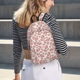 thumbnail image 5 of Xecao Rose Flowers Canvas College Laptop Backpack, a durable rucksack designed for both men and women, ideal for travel, school, and daily use-Medium, 5 of 5