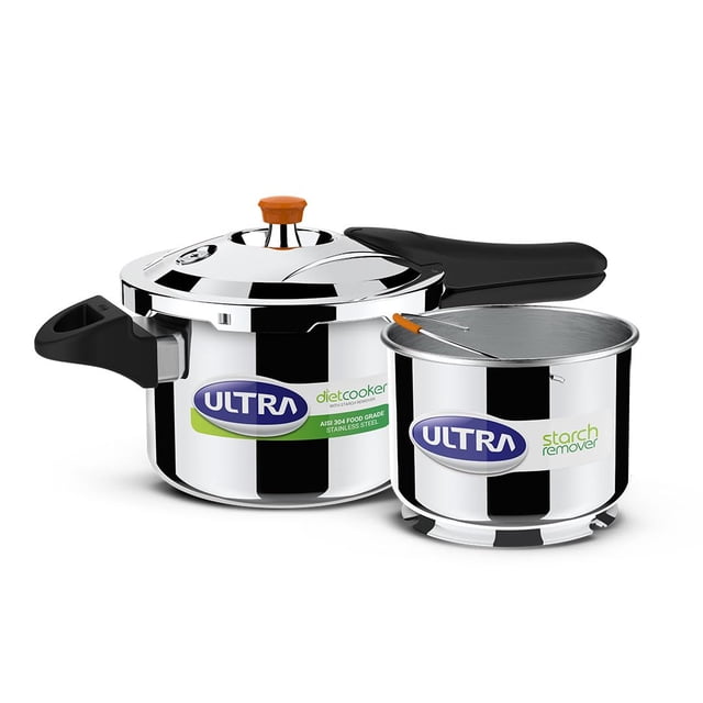 Ultra Duracook Diet Cooker 3 Litre | Excess Starch Remover | Diet Friendly | High Impact 3-Layer Composite Base | Spillage Control