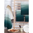 thumbnail image 2 of Blue Beach Gradient Hand Towels Set, Waffle Weave Kitchen Towels 2 Pieces, Boho Sea Waves Ombre Abstract Microfiber Hair Face Bath Tea Towel Absorbent Quick Drying Cleaning Dish Cloths, 15.7"x23.6", 2 of 7
