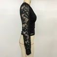 thumbnail image 4 of OKSALE Dolman Tops for Women Trendy Deep V Neck Shirts Mesh Lace Long Sleeve Shirt Elegant Sexy Blouse Soft Comfort Blouses Solid Color Party Top 2025, 4 of 9