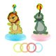 thumbnail image 1 of Juegos de lanzamiento de anillos de dibujos animados, juguetes educativos para bebés, juego de playa al aire libre para niños marino perfke Juegos de lanzar anillos, 1 of 9