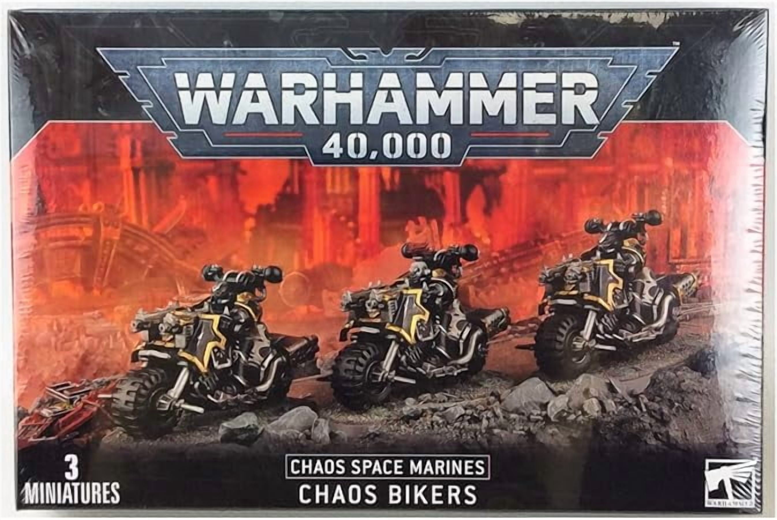 Games Workshop - Warhammer 40K - Chaos Space Marines - Chaos Bikers