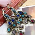 thumbnail image 4 of Naturegr Earrings Bohemian Style Vintage Jewelry Peacock Dangle Hook Earrings for Party, 4 of 7