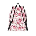 thumbnail image 2 of Lsque Rose Flowers Pattern Canvas Daypack, Durable Backpack, High-quality Versatile Backpack,Vintage Compact Backpack-Medium, 2 of 6