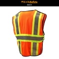 thumbnail image 5 of KwikSafety CAPITAL Hi Vis Reflective ANSI PPE Breakaway Class 2 Safety Vest Size: 4XL/5XL, Color: Orange, 5 of 7