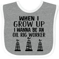thumbnail image 3 of Inktastic Future Oil Rig Worker Boys or Girls Baby Bib, 3 of 4