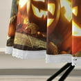 thumbnail image 5 of Coolnut Halloween Tablecloth 60 in,Halloween Pumpkin with Lit Candles Party Lace Round Table Cloth Water Resistant Spill Proof Large Table Cover for Kitchen BBQ Hotel Dining Party Decoration, 5 of 7