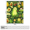 thumbnail image 4 of ONETECH Avocado Blanket, Cute Green Avocado Throw Blanket, Avocado Gifts for Avocado Lovers, Avocado Gifts for Women Girls, Cartoon Fruit Soft Cozy Warm Throw Blankets for Couch Bed Sofa, 4 of 6