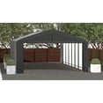 thumbnail image 3 of Sheltertube Wind And Snow-Load Rated Garage, 20X32X10 Grey, 3 of 11