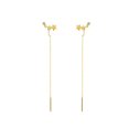 thumbnail image 2 of Pendientes de estrella Sonducket para mujer y niñas con diamantes de imitación color Oro, 2 of 6