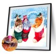 thumbnail image 2 of Cuadros Decorativos Taladro redondo completo diamante pintura gato en calcetín cuadros Handiwork arte mosaico Kit Ndcxsfigh Nuevos Originales, 2 of 9