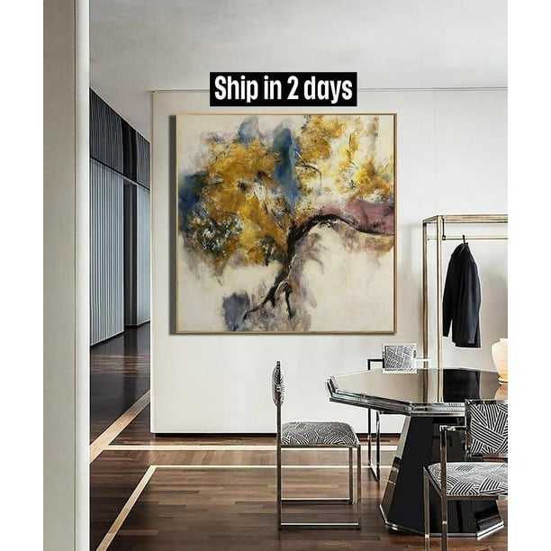 32x32 Extra Large Wall Art Colorful Tree Painting On Canvas Abstract Com - Extra Large Wall Art For Dining Room 32x32 Extra Large Wall Art Colorful Tree Painting On Canvas Abstract Com - Extra Large Wall Art For Dining Room
