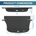 thumbnail image 5 of Nilight Cargo Cover Fit for Subaru Outback 2015 2016 2017 2018 2019, Retractable Privacy Security Shield Shade Rear Trunk Cover, with Trunk Storage Net, 5 of 6