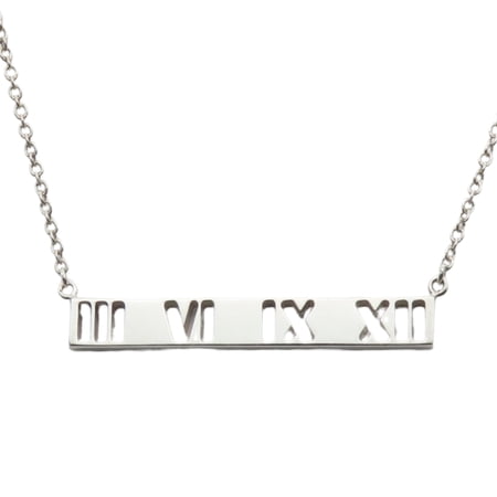 Pre-Owned Tiffany & Co. Atlas Open Necklace SV925 Women s (Good)