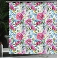 thumbnail image 4 of Ambesonne Floral Shower Curtain, Watercolor Look Bouquet Art, 69"Wx84"L, Multicolor, 4 of 5