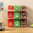thumbnail image 5 of 3 Tier Tea Rack Tea Bag Organizer Holder Countertop Modern Wall Mount Teabag Storage Rack Display for Kitchen Coffee Station Bar Clear Acrylic, 5 of 7