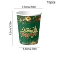 thumbnail image 3 of SLYNSHome 10Pcs Christmas Disposable Paper Mug Tableware,Christmas Theme Cup For Holiday Party Supplies And Dinner Gathering, 3 of 6