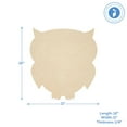 thumbnail image 5 of Wooden Owl Cutout 1/4 inch Pack of 50 Wooden Shapes for Crafts, Classroom Decor, Party Decor, by Woodpeckers., 5 of 8