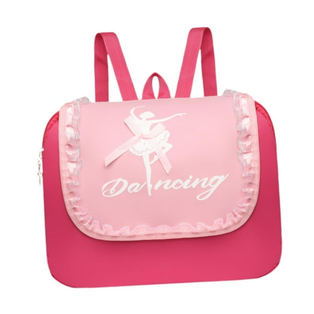 Bolso de baile con tutú para niños, mochila escolar, impermeable, portátil, bonita, con asa, mochila deportiva, bolso de hombro para bailar, regalo Rojo