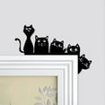 thumbnail image 6 of BAETEUY Halloween Black Cat Door Topper Wooden Door Corner Decor Charming Black Cat Theme Home Office Festive Decor, 6 of 7