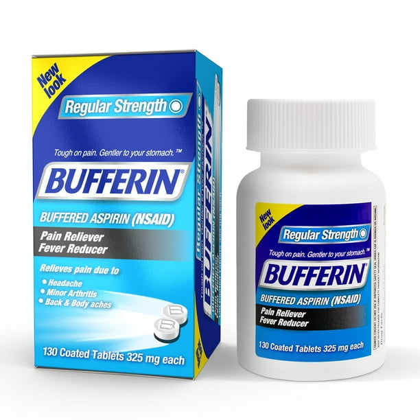 Bufferin Aspirin Pain Reliever/Fever Reducer OvertheCounter Coated