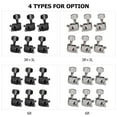 thumbnail image 5 of 6 Pieces Guitar String Tuning Pegs Semi-closed Tuning Machine Machine Heads Tuners for Electric Guitar Acoustic Guitar(6 Right, Silver), 5 of 7