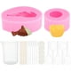 thumbnail image 1 of 2 moldes para dulces en 3D con forma de baquetas y cáscaras de huevo, kit para hacer dulces, molde de silicona rosa para hornear en 3D., 1 of 6