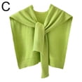 thumbnail image 4 of Gilet Châle Tricoté Épaule Colorée Cardigan Fin avec Faux Col Foulard, 4 of 7