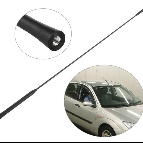 De De AM / FM AM / FM Para Camión De Mástil Atornillado Corto De Ajuste Universal De 55 Cm Yotijar Camión de coche AM FM Antena aérea
