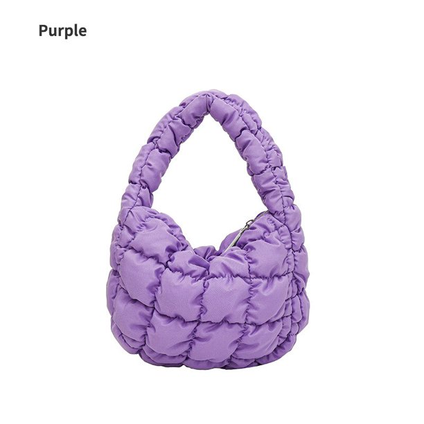 Bolso pequeño de algodón plisado para mujer, bandolera de hombro para chica, diseño de lujo con asa Fivean unisex