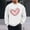 White(New), variant on PNTUTB Men's Fashion Valentine's Day Print Casual Long Sleeve Crew Neck Loose Comfortable Pullover Sweatshirts
