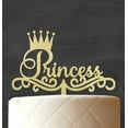 thumbnail image 3 of Princess Custom Name Cake Topper Personalized Monogram Rustic Wooden Cake Topper Cake Decoration 8-9 Inches Wide, 3 of 3