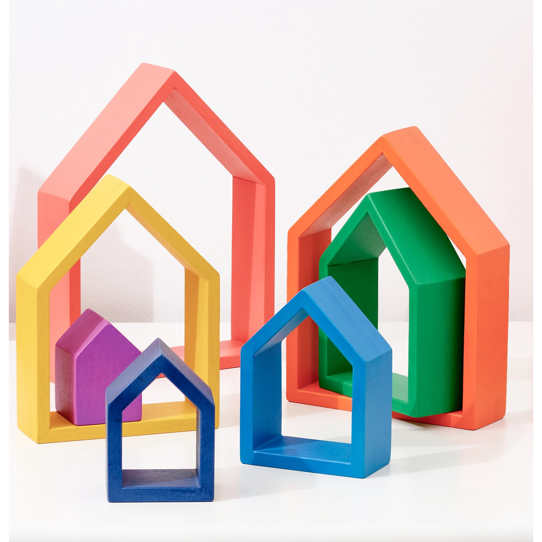 TickiT Rainbow Architect Houses - Set of 7