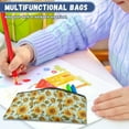 thumbnail image 4 of KUIFORTI Sunflower Print Pencil Pouch Pencil Bag Small Makeup Bag Pencil Pouch Office Travel Pencil Case Stationery Organizer, 4 of 7