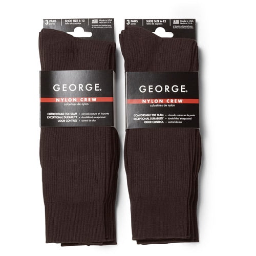 Men's Nylon Crew Socks 3 Pairs