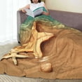thumbnail image 6 of Vsdgher Starfish And Seashell 1 Ultra-Soft Micro flannel Blanket Throw Blankets for Couch Sofa, Bed (4 sizes)-50"x40", 6 of 7