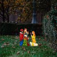 thumbnail image 5 of Uscallm under $5 2Pcs Christmas Nativity Decoration, Mini Lighted Metal Nativity Scene, Outdoor Yard Christmas Decoration, LED Illuminated Nativity Set, Porch Lawn Holiday Decor, 5 of 9