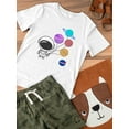 thumbnail image 3 of NASA Toddlers Graphic Tee - Little Astronaut W Balloons - Regular Fit 100% Cotton, 3 of 4