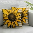 thumbnail image 3 of PIKWEEK  Spring Summer Bumble Bee Sunflower Decorative Throw Pillow Covers  Fall Farmhouse Black White Stripe Home Decor, Yellow Buffalo Plaid Check Quote Outdoor Couch Cushion Case, 3 of 5