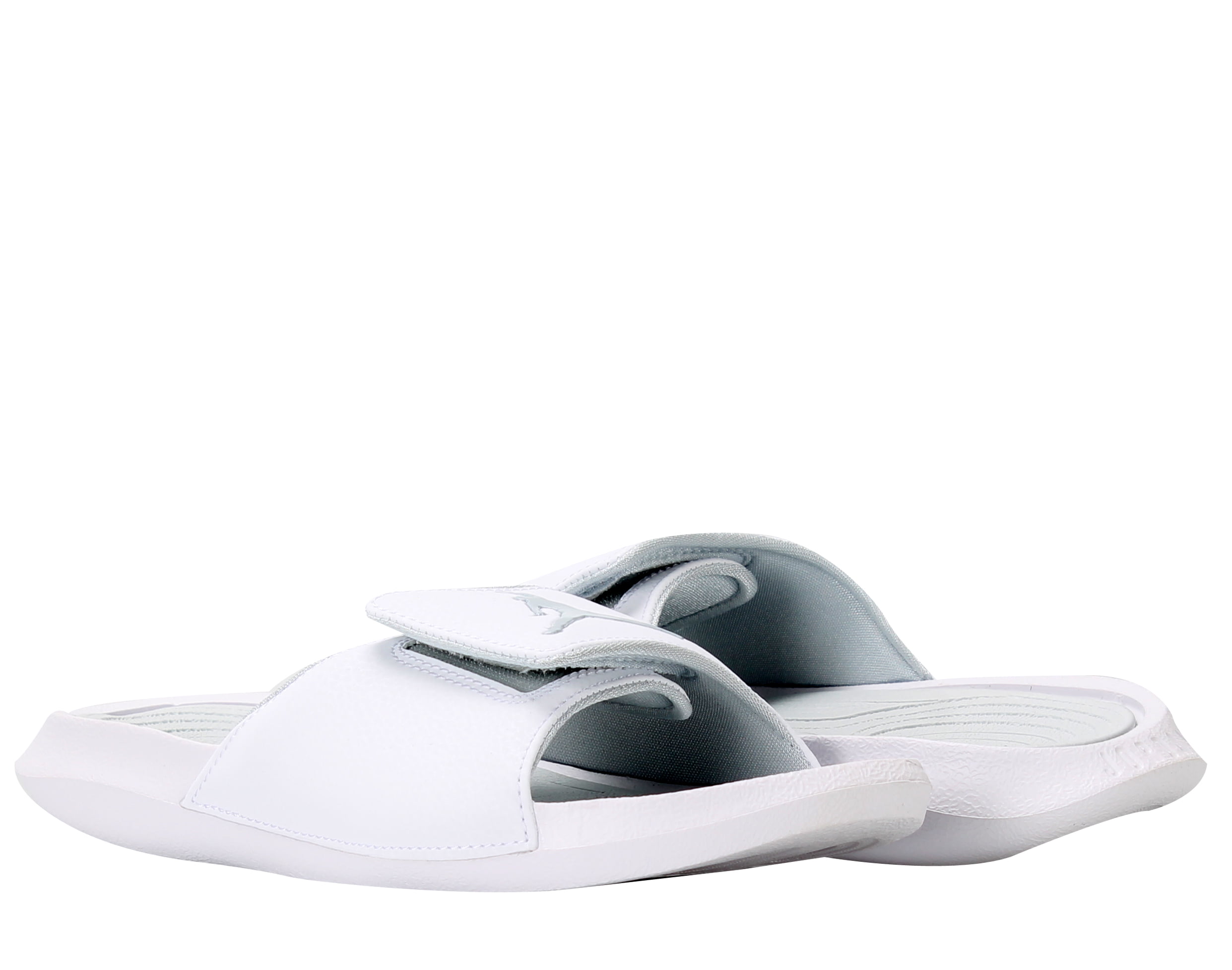 Nike Air Jordan Hydro 6 White/Silver-Grey Men's Slides 881473-120 Size ...