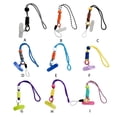 thumbnail image 2 of Mobile Phone Lanyard Adjustable Reusable Neck Hanging Adjustable Lanyard with Hook Rope with Hook Microfiber Safety Straps Accessory Picnic Running Type 9, 2 of 6