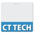 thumbnail image 1 of CT TECH Heavy Duty Horizontal Blue (20 pack) - Spill & Tear Proof Cards - 2 Sided USA Printed Quick Role Identifier ID Tag Backer by BadgeZoo, 1 of 2