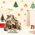 thumbnail image 4 of Fmbmuo 1 pcs Christmas Village Sets Village Acrylic Ornament Brown Acrylic Christmas Ornaments， Festive Spirit Cottage Decor for Christmas Party Decor, 4 of 5