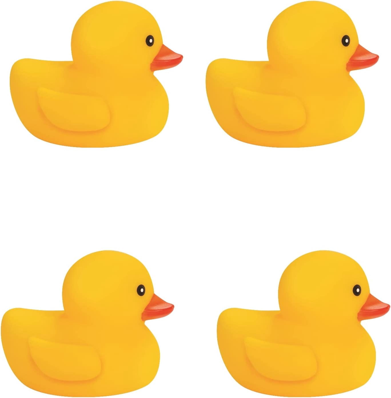 KOVOT 54" Inflatable Duck Splash Pool Mat Sprinkler Outdoor Playable with Rubber Duckies, 4 Pieces