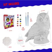 Paint Your Own Owl Lamp Kit, Art Supplies Bear Painting Kit for Kids 6-12, Arts and Crafts for Kids Ages 8-12, Owl Toy Girls Boys Halloween Birthday Christmas Gifts