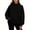 05-Pocket Style-Black, variant on Women's Mock Neck Pullover Sweatshirt Casual Loose Fit Long Sleeve Solid Color Top Winter Fleece Tunic Mock Neck Sweatshirt Women 2026 Sweatshirts Sweater Tops Winter Clothes