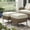 Beige, variant on Mainstays Chelsea 2 Pieces Outdoor Patio Ottoman with Blue Cushions